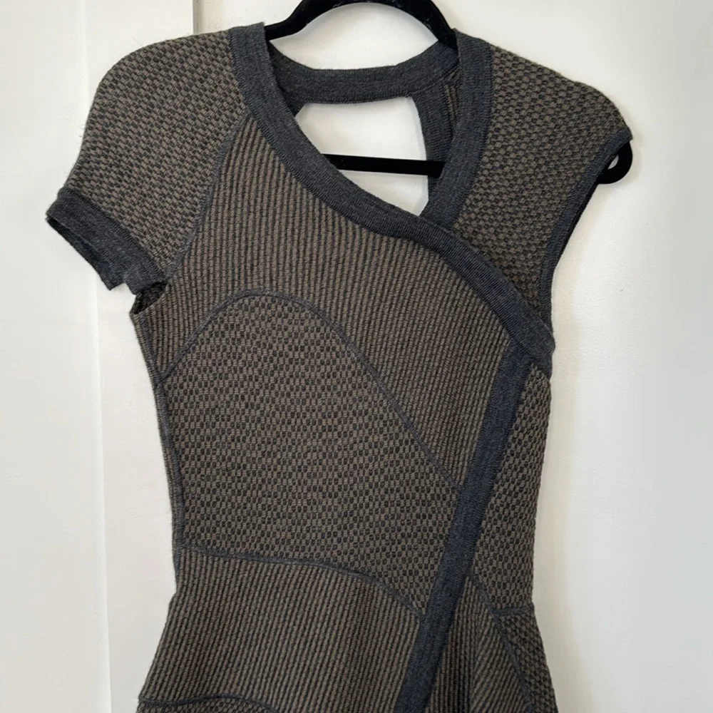 Yigal Azrouël Wool Mini Dress Size M - Picture 3 of 11